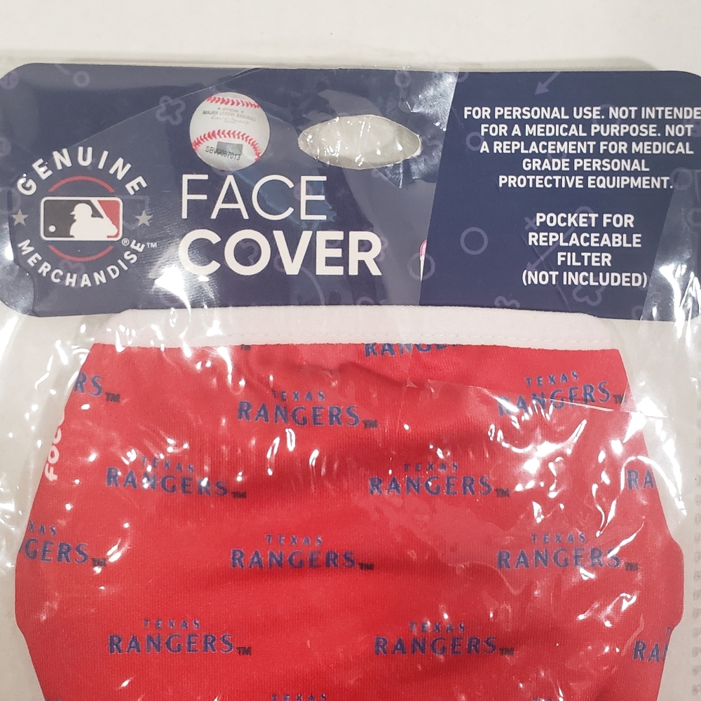 NWT Texas Rangers 2-Pack Face Masks - Picture 2 of 4